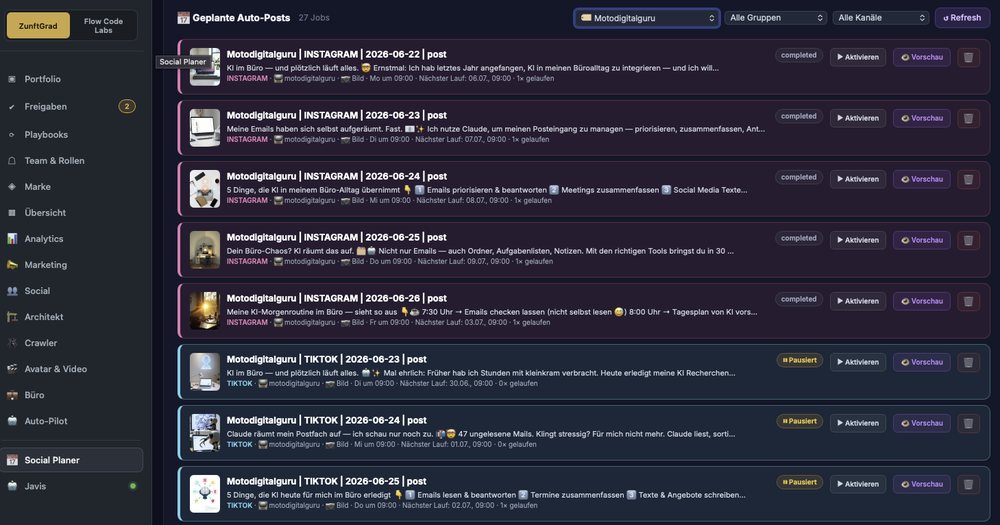 Social Planer · Content automatisch geplant